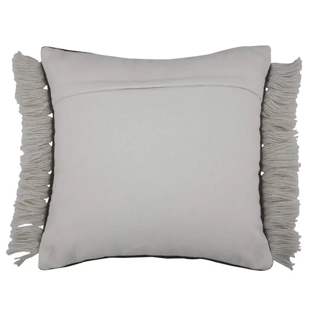 Divine Home Bergen Indoor/Outdoor Accent Throw Pillow, Taupe/White 17